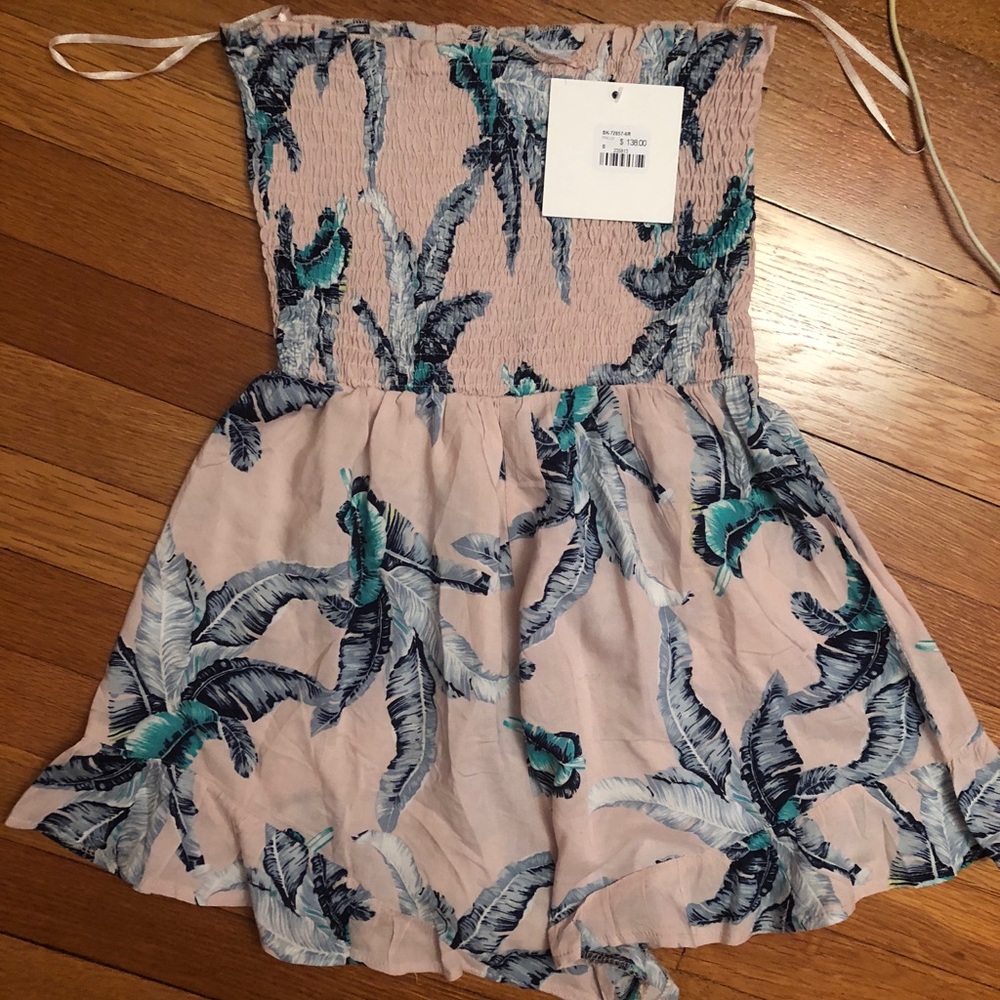 LF FLORAL ROMPER NWT